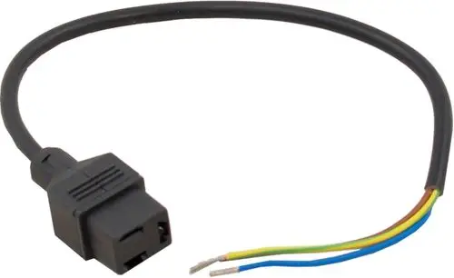 Verbindungskabel mit einem Stecker und freiliegenden Leitungen. Geeignet für den Einsatz mit Wolf-Brennern.